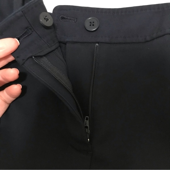 Talbots Hampshire Ankle Pants Straight Leg Cotton Blend Navy Size 6P - Picture 10 of 13